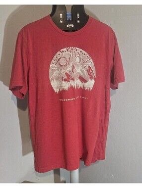 Vtg Northwest Territory Red T Shirt Landscape Mountain